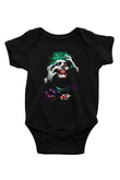 Joker BaskılıSiyah  Bebek Body - Zıbın