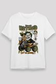 Joker Hotrod Baskılı Unisex Beyaz Tişört