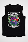 Joker Tank Baskılı Unisex Siyah Kolsuz Tişört