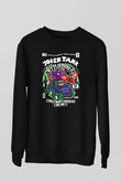 Joker Tank Baskılı Unisex Siyah Sweatshirt