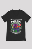 Joker Tank Baskılı Unisex Siyah V Yaka Tişört