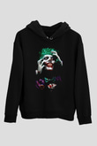 JokerSiyah  Unisex Hoodie