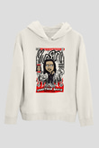 Jonathan Davis KoRn  Baskılı Unisex Beyaz Hoodie