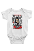 Jonathan Davis KoRn  Baskılı Unisex Beyaz Bebek Body - Zıbın