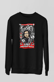 Jonathan Davis KoRn Baskılı Unisex Siyah Sweatshirt