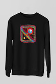 Journey Baskılı Unisex Siyah Sweatshirt