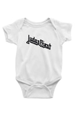 Judas Priest Baskılı Beyaz Unisex Bebek Body - Zıbın