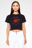 Judas Priest Siyah  Crop Top Tişört