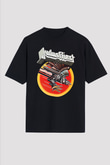 Judas Priest Siyah Unisex Oversize Tişört T-Shirt