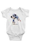 Judo Baskılı Beyaz Unisex Bebek Body - Zıbın