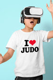 Judo Beyaz Unisex Çocuk Tişört