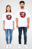Judo Beyaz Unisex Oversize Tişört T-Shirt