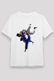 Judo Beyaz Unisex Tişört T-Shirt - TişörtFabrikası