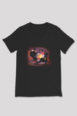 Judo Siyah Unisex V Yaka Tişört T-Shirt