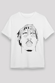 Juice Wrld Baskılı Unisex Beyaz Tişört - Tshirt
