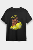 Juice Wrld Baskılı Unisex Siyah Tişört - Tshirt