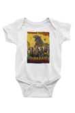 Jumanji Baskılı Beyaz Unisex Bebek Body - Zıbın
