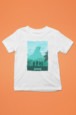 Jumanji Baskılı Beyaz Unisex Beyaz Çocuk Tişört - Tshirt