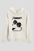 Jumanji Baskılı Beyaz Unisex Hoodie