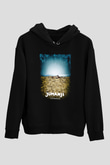 Jumanji Baskılı Unisex Siyah Hoodie
