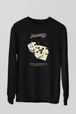 Jumanji Baskılı Unisex Siyah Sweatshirt