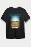 Jumanji Baskılı Unisex Siyah Tişört - Tshirt