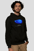 Jüpiter Siyah Unisex Kapüşonlu Sweatshirt