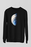 Jüpiter Siyah Unisex Sweatshirt