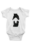 Jurassic Park Baskılı Beyaz Unisex Bebek Body - Zıbın