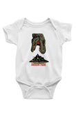 Jurassic Park Baskılı Beyaz Unisex Bebek Body - Zıbın