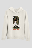 Jurassic Park Beyaz Unisex Hoodie