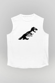 Jurassic Park Beyaz Unisex Kolsuz Tişört