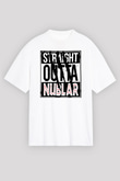 Jurassic Park Beyaz Unisex Oversize Tişört T-Shirt