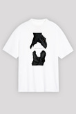 Jurassic Park Beyaz Unisex Oversize Tişört T-Shirt