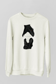 Jurassic Park Beyaz Unisex Sweatshirt