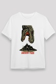 Jurassic Park Beyaz Unisex Tişört T-Shirt