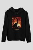 Jurassic Park Siyah Unisex Hoodie
