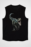 Jurassic Park Siyah Unisex Kolsuz Tişört
