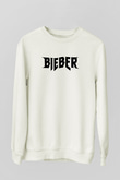 Justin Bieber Beyaz Unisex Sweatshirt