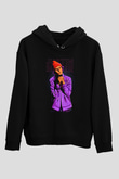 Justin Bieber Siyah Unisex Kapüşonlu Sweatshirt