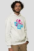 Kadınlar Günü Baskılı Beyaz Unisex Kapüşonlu Sweatshirt