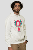 Kadınlar Günü Baskılı Beyaz Unisex Kapüşonlu Sweatshirt