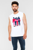 Kadınlar Günü Baskılı Beyaz Unisex Kolsuz Tişört - Tshirt