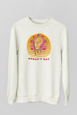 Kadınlar Günü Baskılı Beyaz Unisex Sweatshirt