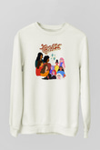 Kadınlar Günü Baskılı Beyaz Unisex Sweatshirt