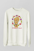 Kadınlar Günü Baskılı Beyaz Unisex Sweatshirt