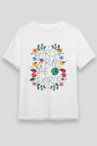 Kadınlar Günü Baskılı Unisex Beyaz Tişört - Tshirt