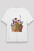 Kadınlar Günü Baskılı Unisex Beyaz Tişört - Tshirt