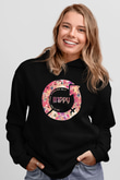 Kadınlar Günü Baskılı Unisex Siyah Hoodie