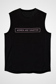 Kadınlar Günü Baskılı Unisex Siyah Kolsuz Tişört - Tshirt